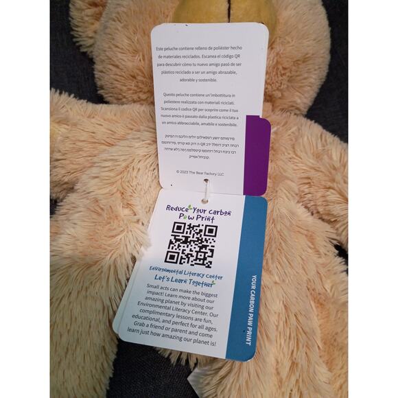 The Bear Factory - Unstuffed Light Brown Bear NWT - Picture 6 of 8